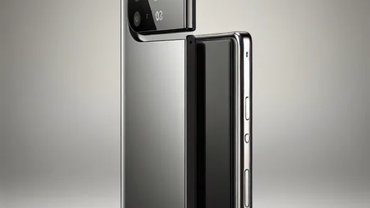 "Close-up of the new Oppo smartphone showcasing its sleek design and innovative pop-up camera technology, highlighting the device's cutting-edge features and modern aesthetics."