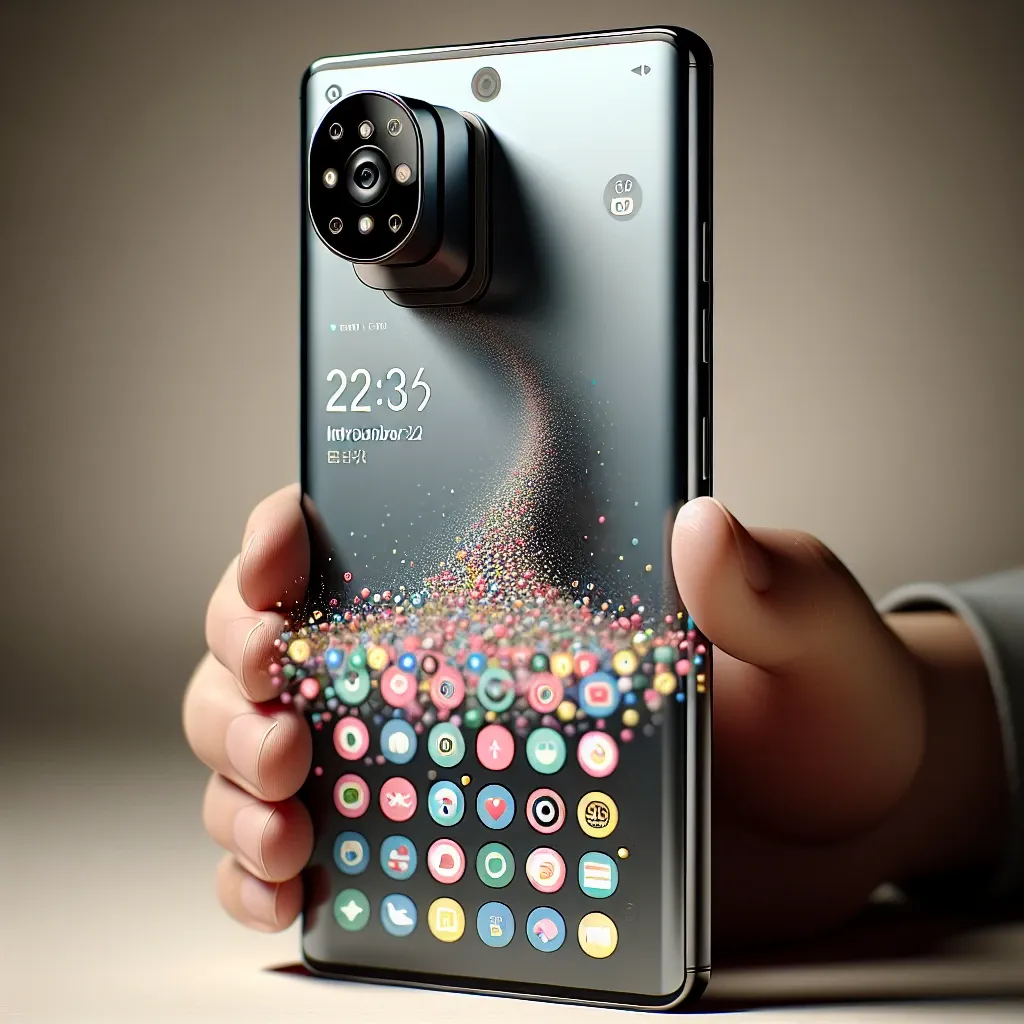 "Visual of Oppo's latest smartphone featuring a modern pop-up camera design, showcasing innovative technology and sleek aesthetics in mobile photography."