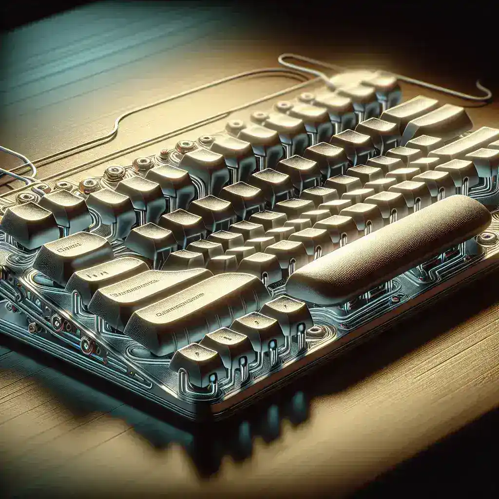 "Razer’s new ergonomic keyboard featuring adaptive key height technology, designed for enhanced comfort and typing efficiency."